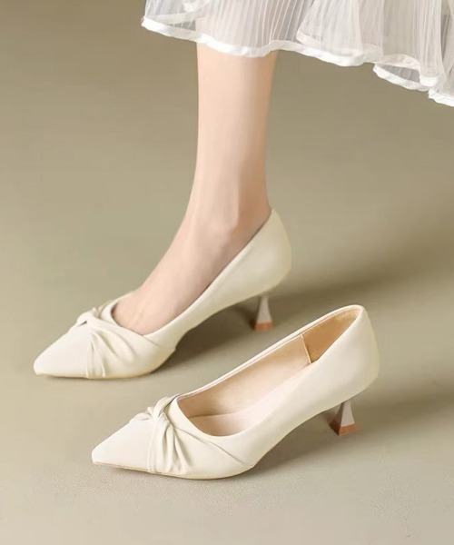 「Miniministore」 パンプス 24.0cm ブラック レディース_画像2