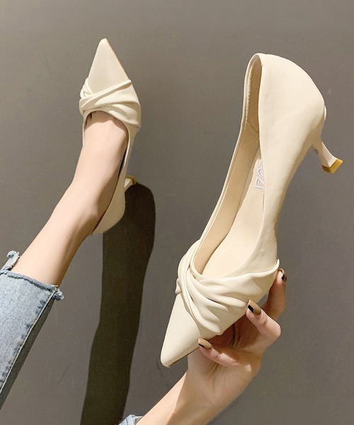「Miniministore」 パンプス 24.0cm ブラック レディース_画像4