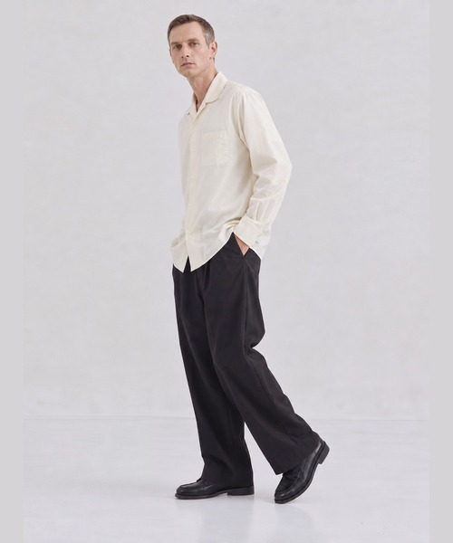 markaware（マーカウェア） スラックス DOUBLE PLEATED EASY TROUSERS