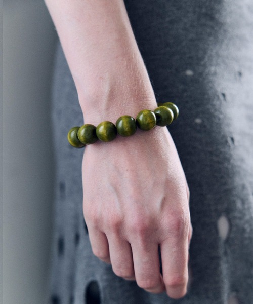 whoseA（フーシー） ヘアゴム Wood Ball HairTie＆Bracelet / ウッド