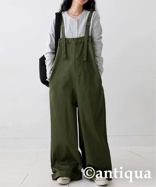antiqua(アンティカ) ☺︎︎ サロペットパンツ セール】デニムサロペットパンツ（サロペット/オーバーオール