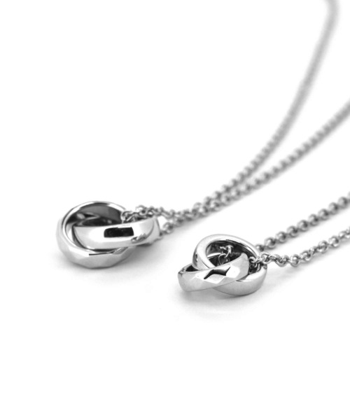 LION HEART ネックレス “THE EDGE”カッティングダブルリングペア