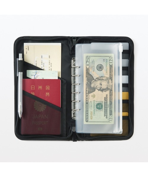 ④☆未使用保管品♪パスポートケース マルチケース￼ 無印良品（MUJI） パスポートケース ポリエステル パスポートケース