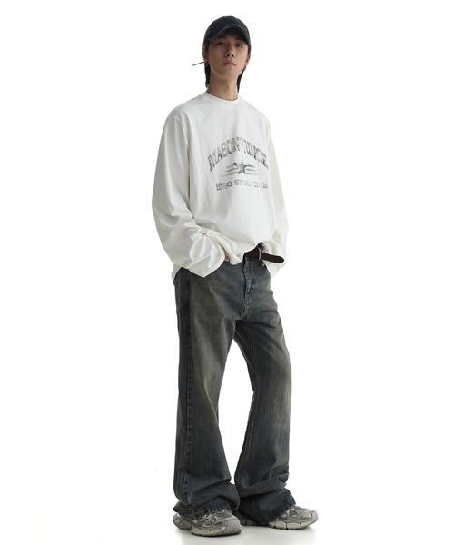 MASONPRINCE パンツ デニム ジーンズ メンズ フレアシルエット 色落ち 