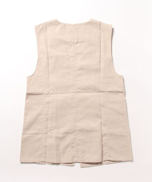 roial ベスト ジレ VEST/ROIAL(ロイアル)リネンロングジレ