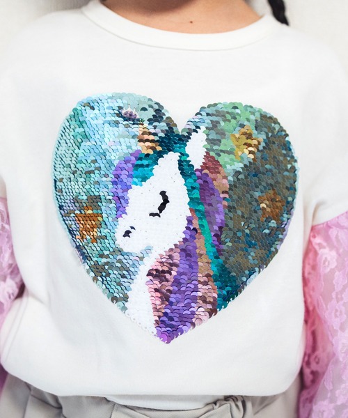 SKAPE tシャツ マジカルスパンコールロンT キッズ 子供服 女の子