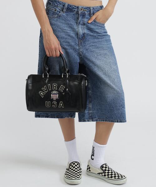 AVIREX（アヴィレックス） ボストンバッグ VARSITY LEATHER MINI