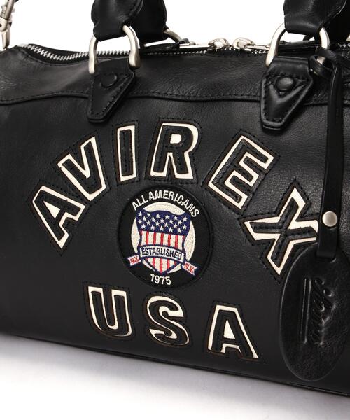 AVIREX（アヴィレックス） ボストンバッグ VARSITY LEATHER MINI