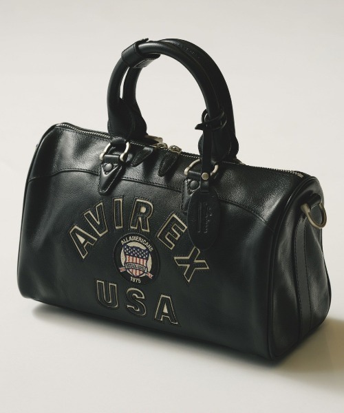 AVIREX（アヴィレックス） ボストンバッグ VARSITY LEATHER MINI