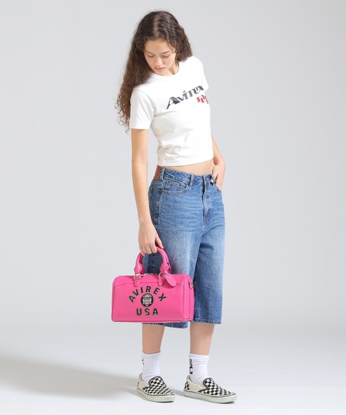 AVIREX（アヴィレックス） ボストンバッグ VARSITY LEATHER MINI