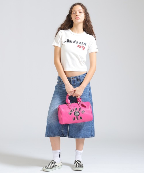 AVIREX（アヴィレックス） ボストンバッグ VARSITY LEATHER MINI