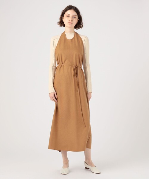 BASERANGE Baserange ベースレンジ ワンピースドレス BASERANGE ワンピース BASE RANGE エプロンドレス : ZOZOTOWN