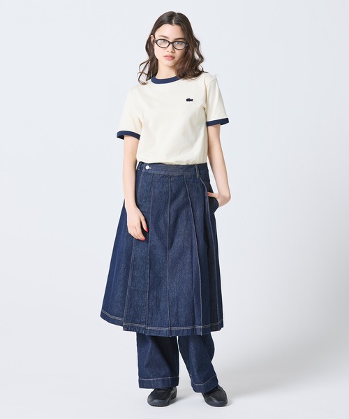 試着のみ lacoste ブルガリア製 コレクションライン シャツ ラコステ LACOSTE（ラコステ） tシャツ 「オンライン限定」LACOSTE ワンポイント