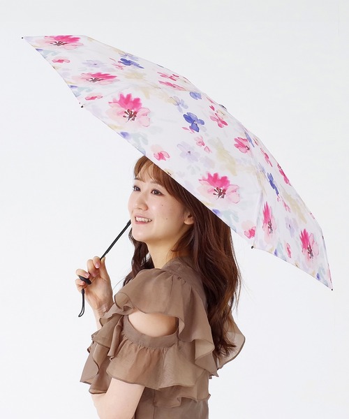 DRESS+ 折りたたみ傘 傘 晴雨兼用 レディース 花柄 : ZOZOTOWN