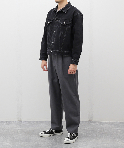 *ジャーナルスタンダード デニムトラッカージャケット ブラックデニム Lサイズ JOURNAL STANDARD デニム トラッカー ジャケット M ブラック