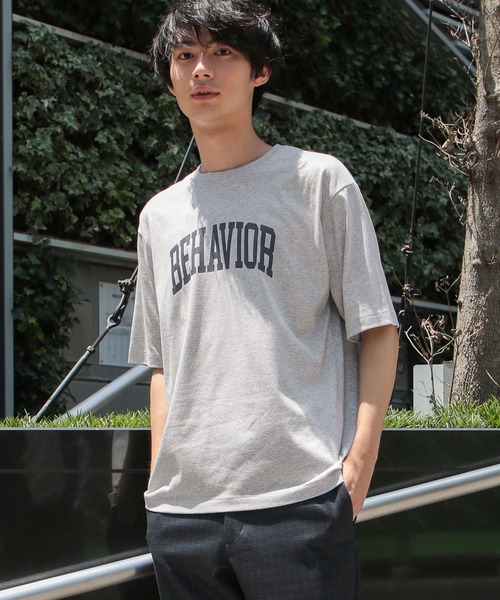 GLOBAL WORK tシャツ 汗染み軽減TEE/ロゴ/986818 メンズ
