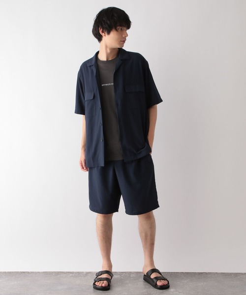 GLOBAL WORK tシャツ 汗染み軽減TEE/ロゴ/986818 メンズ
