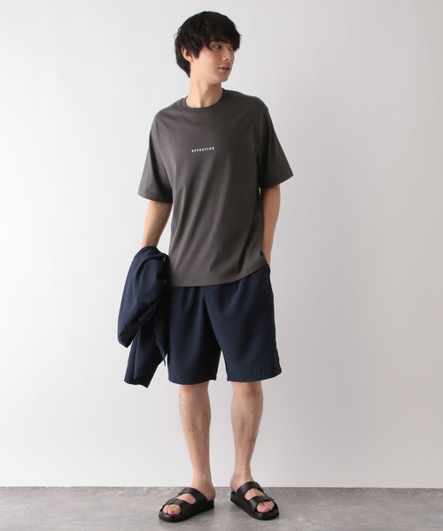 安心の追尾発送/関税込み☆   クルーネックロゴT GLOBAL WORK tシャツ 汗染み軽減TEE/ロゴ/986818 メンズ