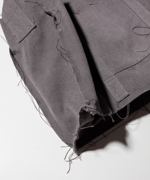 ショルダーバッグ cut off fringe shoulder bag / カットオフフリンジショルダーバッグ メンズ レディース | Camphor wood | 19