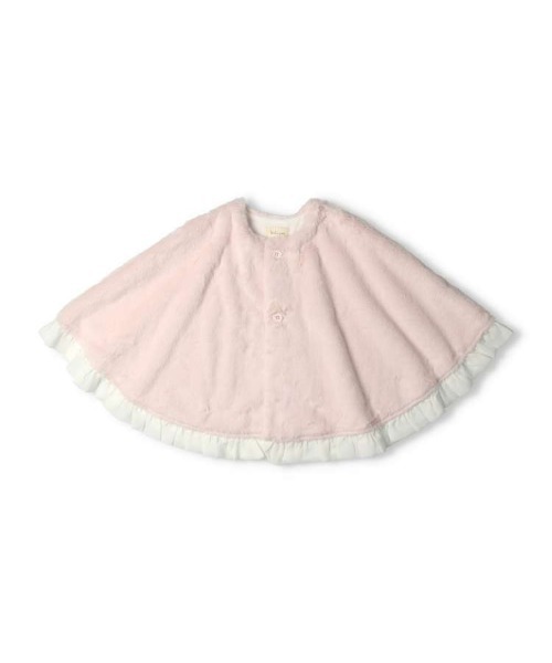 kids zoo（キッズズー） ポンチョ フェイクファーマント キッズ 子供服