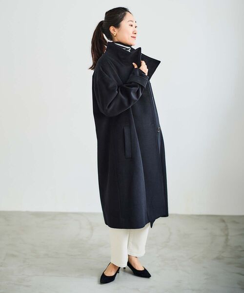 le.coeur blanc コート アウター ウールカシミヤスタンドカラー