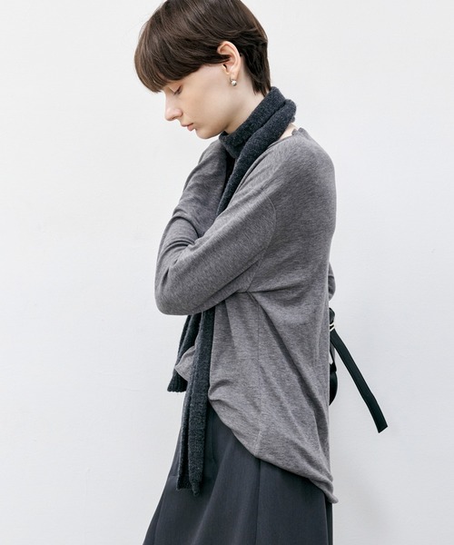 ニット セーター 「tageechita」ボードネックソフトニットトップス レディース メンズ tageechita ニット セーター 「tageechita」ボードネックソフト