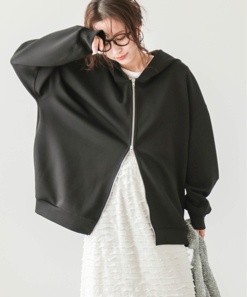 Lajour パーカー 日本製 ビッグシルエット パーカー レディース