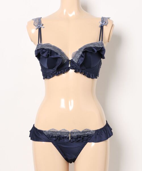 Absorle ブラジャー ショーツセット フローラサテン ブラ＆T