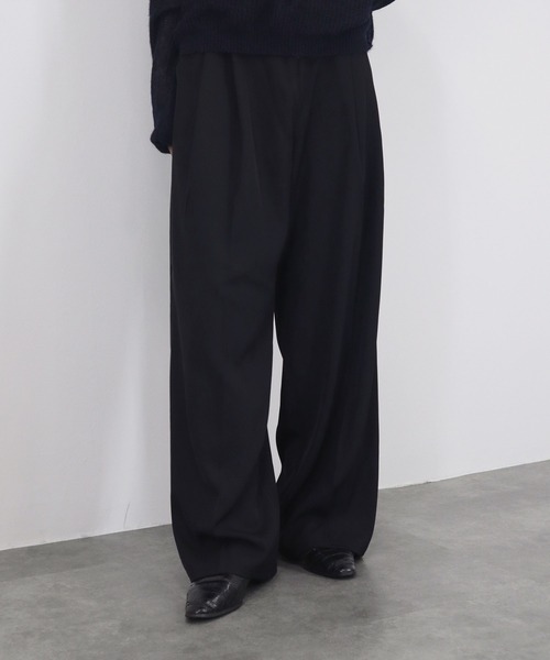 Reurie' スラックス パンツ 「ZOZO限定」ダブルタックワイド