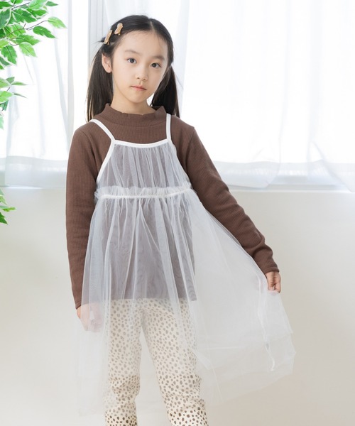 chil2 キャミソール 肌着 チュールキャミワンピース キッズ 子供服
