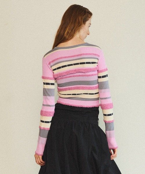 メゾンスペシャル　マルチウェイカラフルボーダーカーディガン　美品 MAISON SPECIAL カーディガン Multiway Colorful Border
