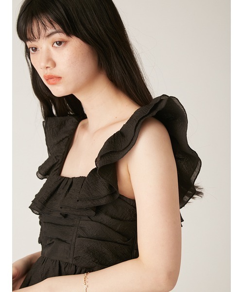 【LILY BROWN】 ペプラムフリルトップス LILY BROWN｜ペプラムフリルトップス | Rakuten Fashion(楽天