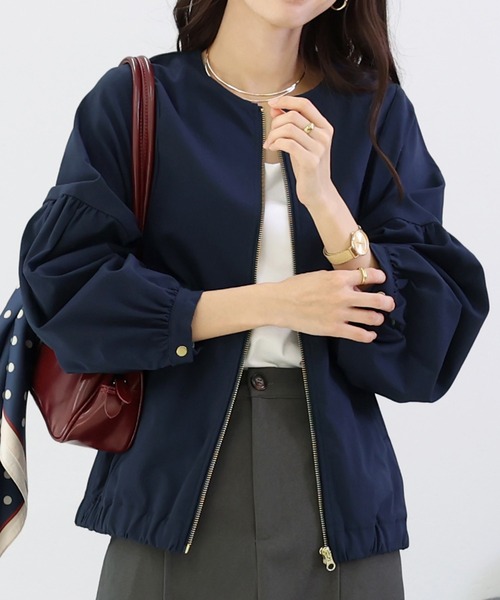 Aletta vita ブルゾン アウター 極伸びタック使いブルゾン レディース