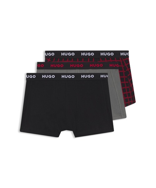 HUGO ボクサーパンツ ボクサーパンツ3枚セット ストレッチコットン