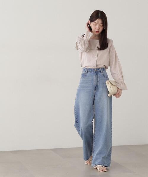 ハイウエスト パンツ Amazon | [フレイ アイディー] 2wayツイルスーパーハイウエスト