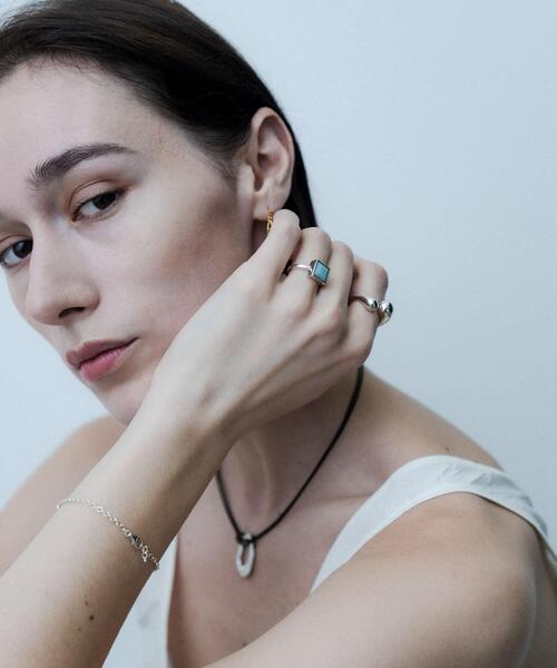 指輪 リング SMELLY so’　square amazonite ring レディースの画像
