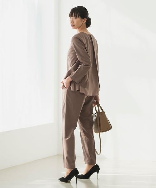 極美品✨PLST　スーツ　セットアップ　洗濯可　ストレッチ　ベージュ　サイズM Rebloom セットアップ 「2025新作」「洗える/セレモニースーツ