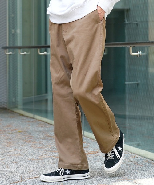超可爱 チノパン SHOP JIGGYS ストレッチ イージー ワイドシルエット 小物