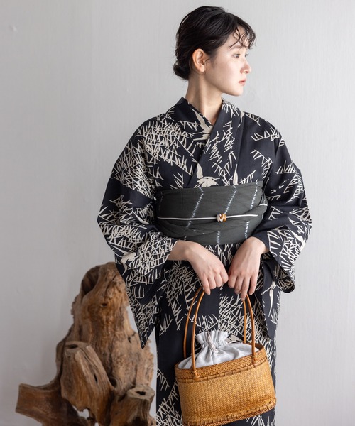 浴衣 「伊勢形紙×注染」こだわり浴衣2点セット レディース : ZOZOTOWN