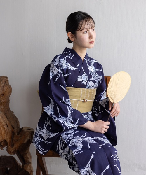 浴衣 「伊勢形紙×注染」こだわり浴衣2点セット レディース : ZOZOTOWN