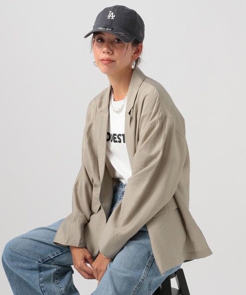 BAYFLOW ジャケット テーラードジャケット 「程よい透け感
