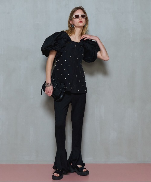 Pearl Volume Sleeve Topsパールボリュームスリーブトップス MAISON 