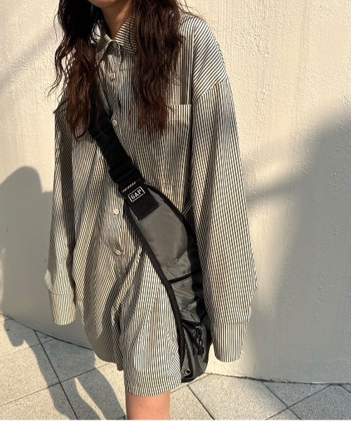 Ameri（アメリ） オールインワン STRIPE SHIRT ROMPERS レディース