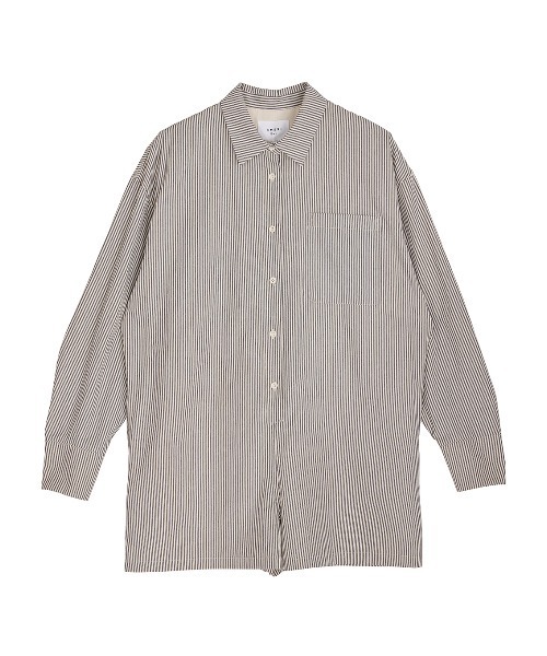 Ameri（アメリ） オールインワン STRIPE SHIRT ROMPERS レディース