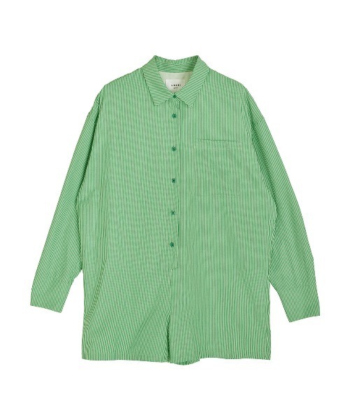 Ameri（アメリ） オールインワン STRIPE SHIRT ROMPERS レディース