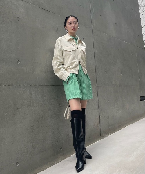 Ameri（アメリ） オールインワン STRIPE SHIRT ROMPERS レディース