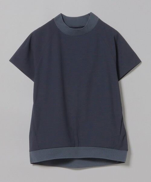 tシャツ B.G.THREE / ALL-TIME アイレットニット モックネックシャツ レディース