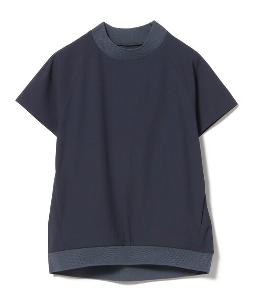 tシャツ B.G.THREE / ALL-TIME アイレットニット モックネックシャツ レディース