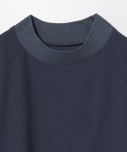 tシャツ B.G.THREE / ALL-TIME アイレットニット モックネックシャツ レディース