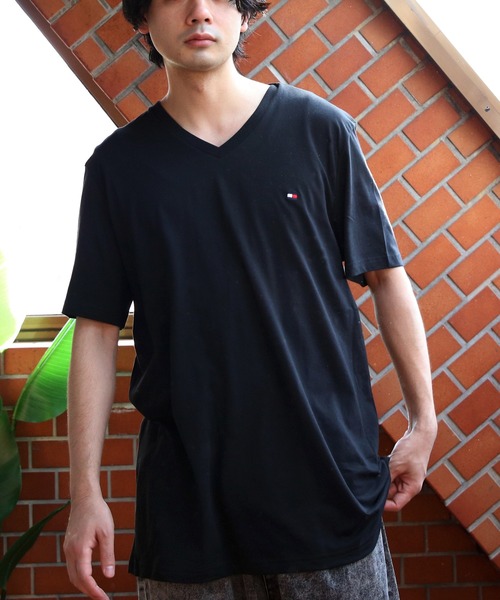Printstar Vネック Tシャツ メンズ 大きいサイズ 半袖 無地 厚手